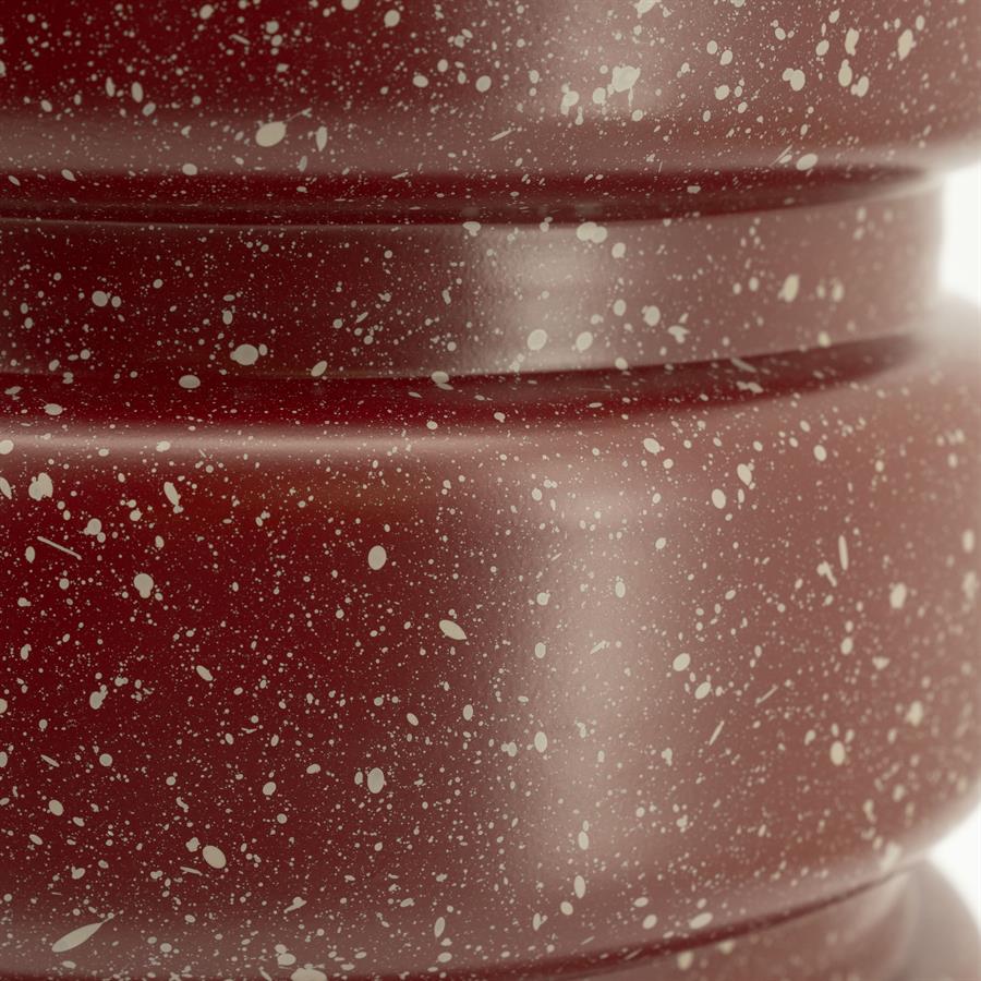Ronde Bijzettafel Spatter 30cm - Burgundy - Afbeelding 7