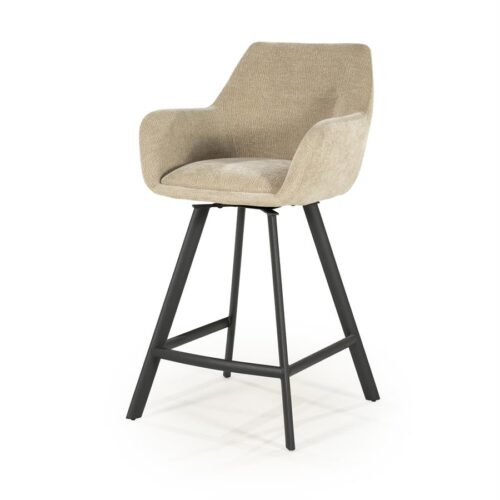 Draaibare Barkruk Bliss - Taupe (zithoogte 69cm) - Afbeelding 8