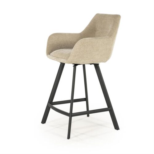 Draaibare Barkruk Bliss - Taupe (zithoogte 69cm) - Afbeelding 9