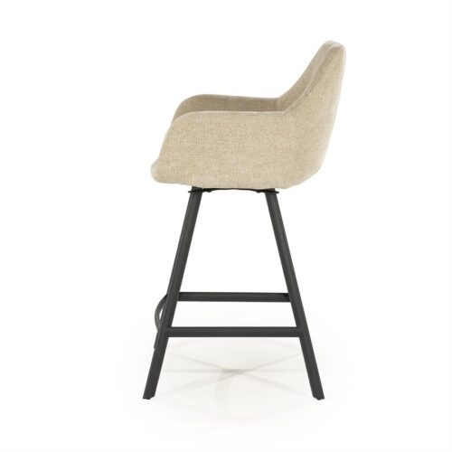 Draaibare Barkruk Bliss - Taupe (zithoogte 69cm) - Afbeelding 10