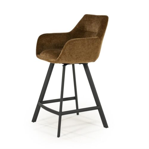 Draaibare Barkruk Bliss - Mosterd (zithoogte 69cm) - Afbeelding 9