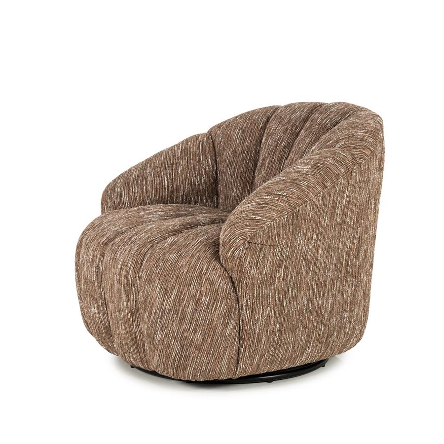 Draaifauteuil Sogno Geweven stof - Burgundy - Afbeelding 2
