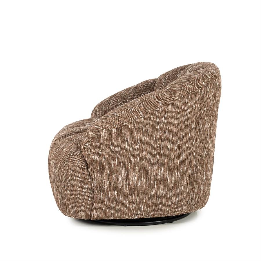 Draaifauteuil Sogno Geweven stof - Burgundy - Afbeelding 3