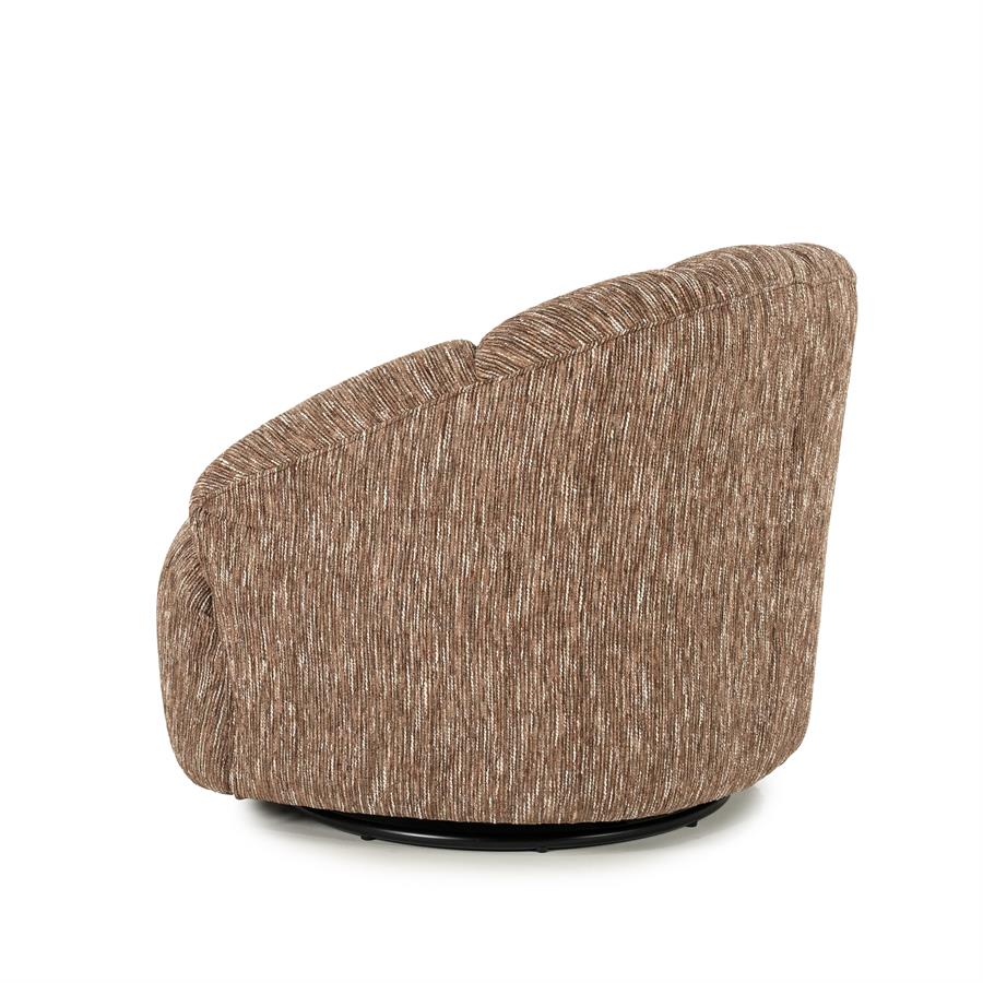 Draaifauteuil Sogno Geweven stof - Burgundy - Afbeelding 4