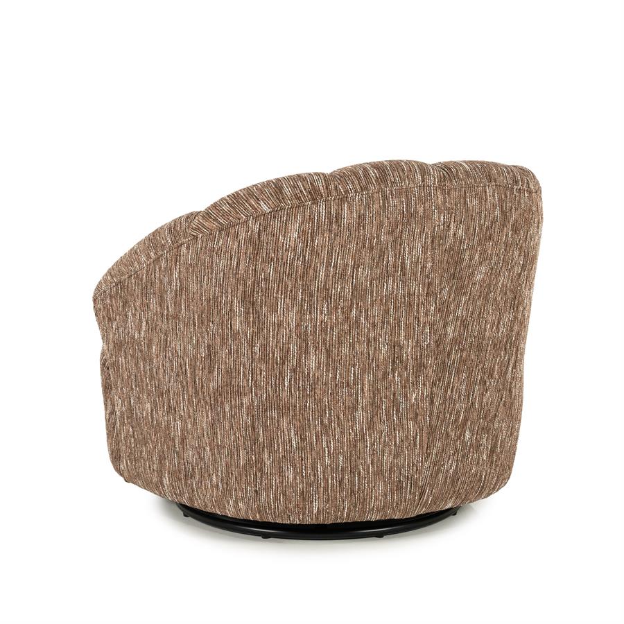 Draaifauteuil Sogno Geweven stof - Burgundy - Afbeelding 5