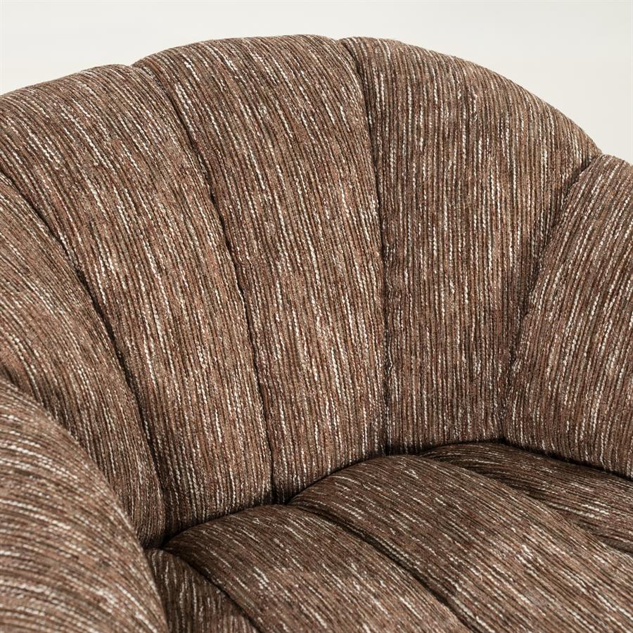 Draaifauteuil Sogno Geweven stof - Burgundy - Afbeelding 8