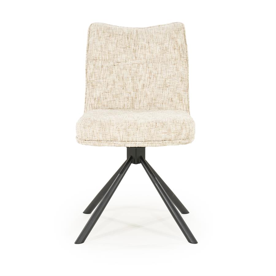 Draaibare eetkamerstoel Ferre - Beige - Afbeelding 7