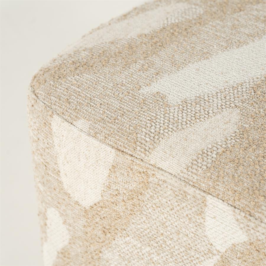 Poef Rytm - Beige 43 x 43cm - Afbeelding 15