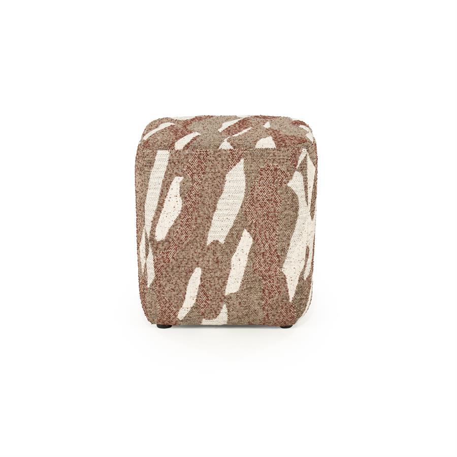 Poef Rytm - Rood 43 x 43cm - Afbeelding 5