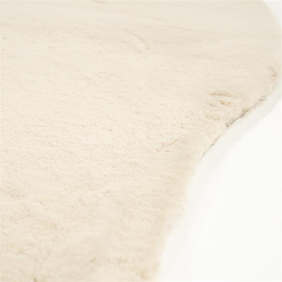 Organisch Vloerkleed Zena - Beige - Afbeelding 4