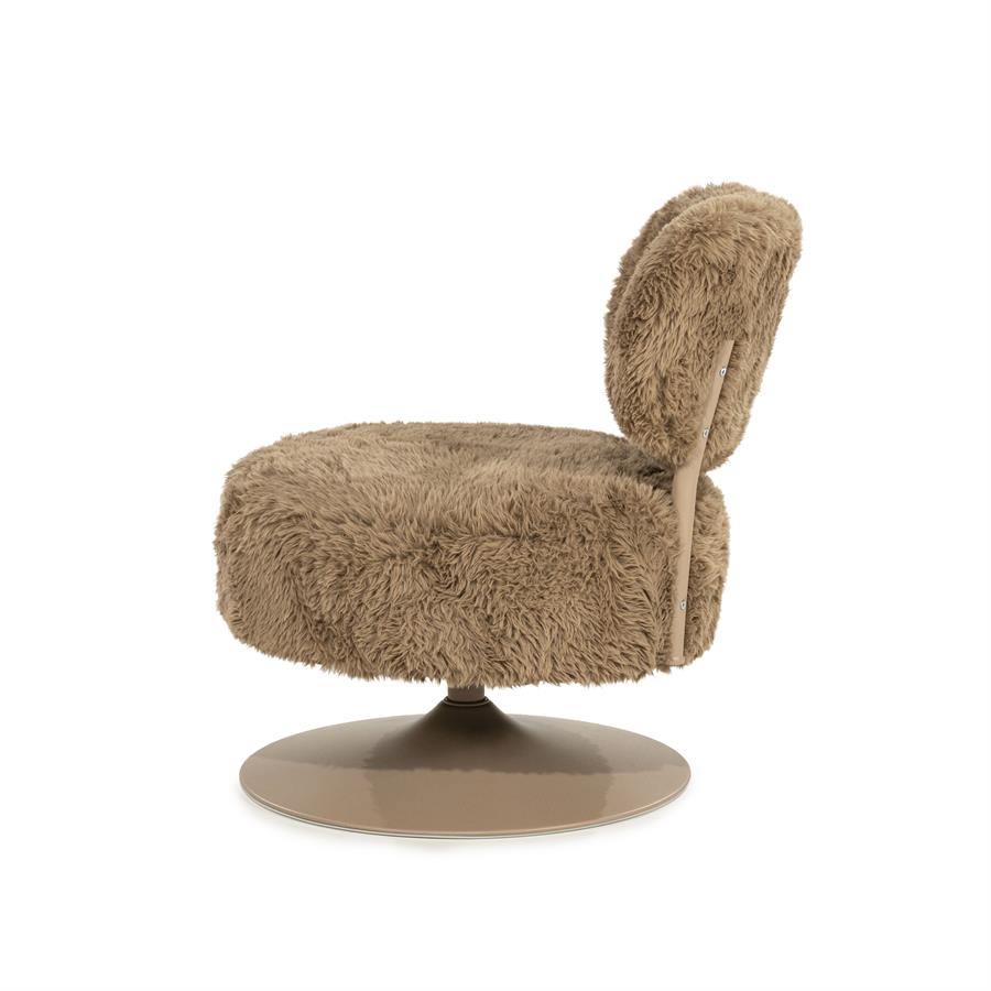 Draaifauteuil Furlo Furry - Taupe - Afbeelding 3