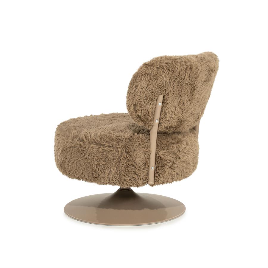Draaifauteuil Furlo Furry - Taupe - Afbeelding 4
