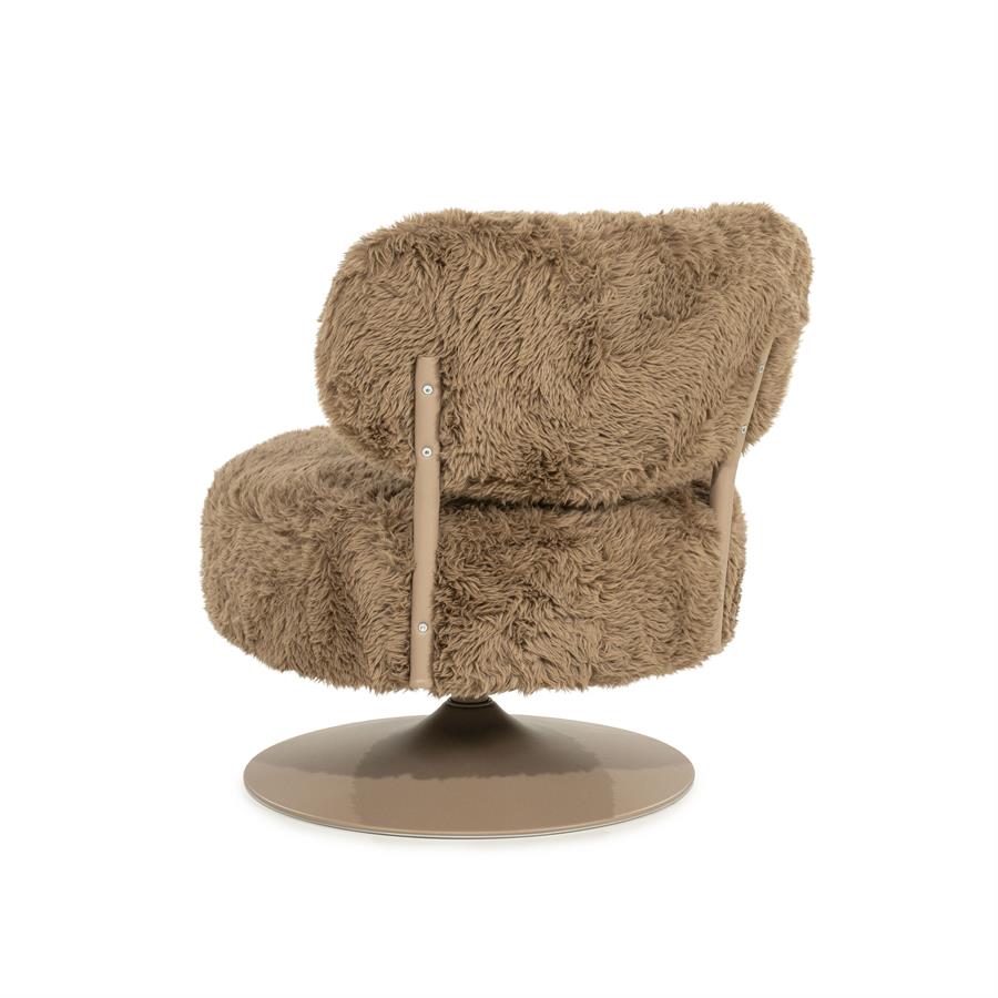 Draaifauteuil Furlo Furry - Taupe - Afbeelding 5