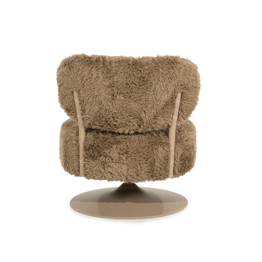Draaifauteuil Furlo Furry - Taupe - Afbeelding 6