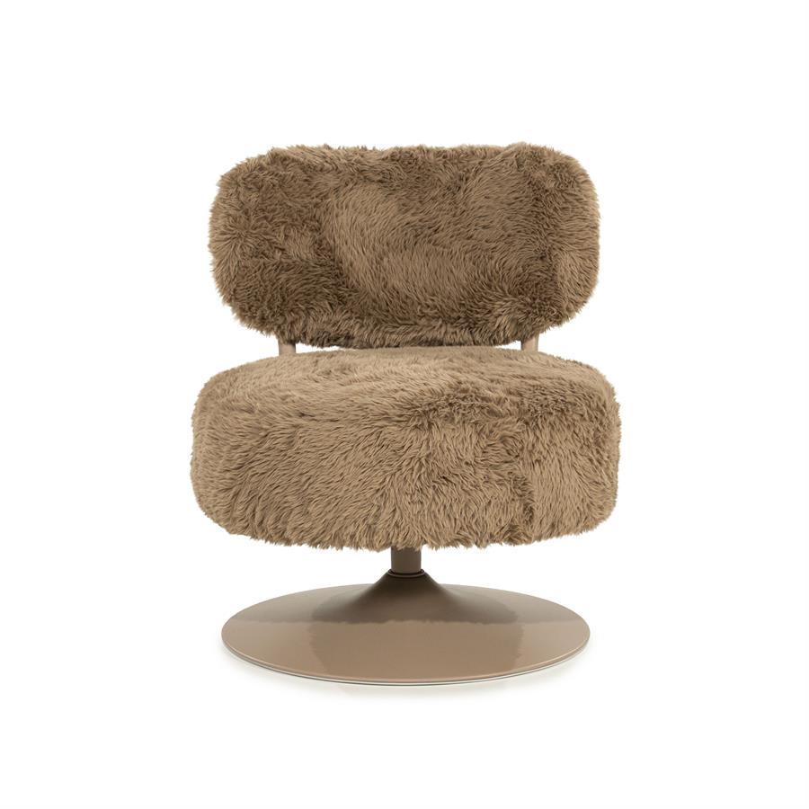 Draaifauteuil Furlo Furry - Taupe - Afbeelding 7