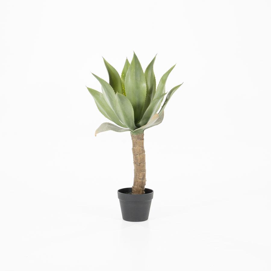 Kunstplant Agave op rechte stam 46 x 81 cm - Afbeelding 4