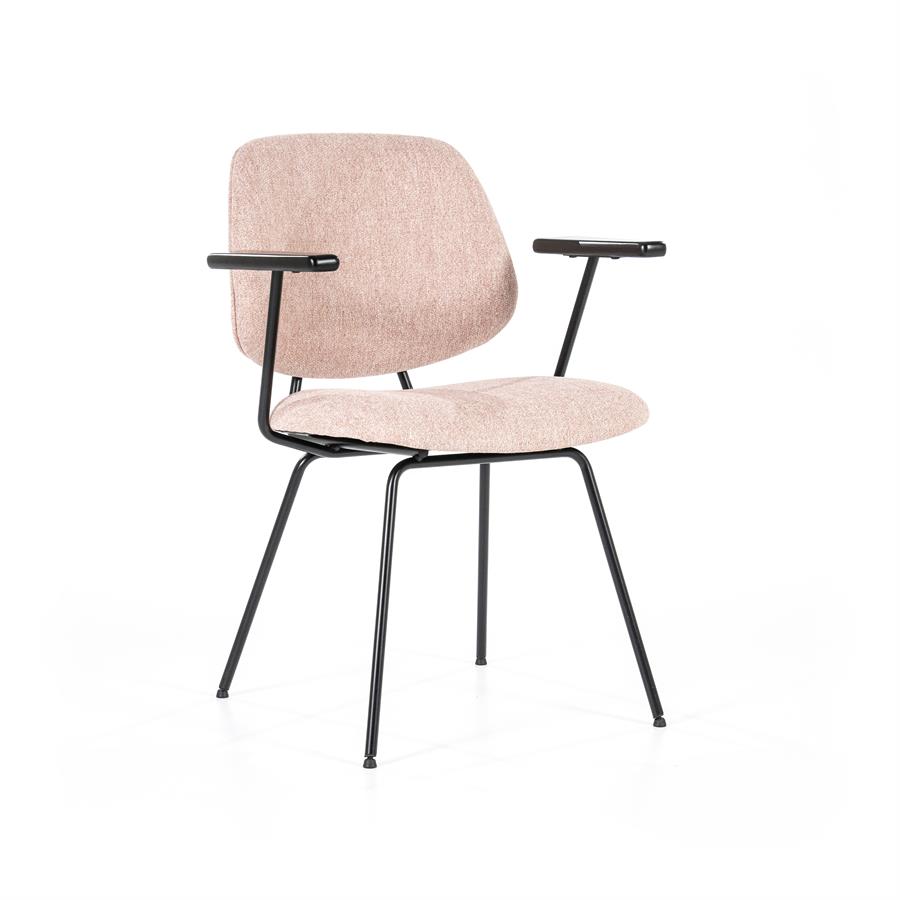 Stoel Lynn met armleuning - Roze - Afbeelding 26