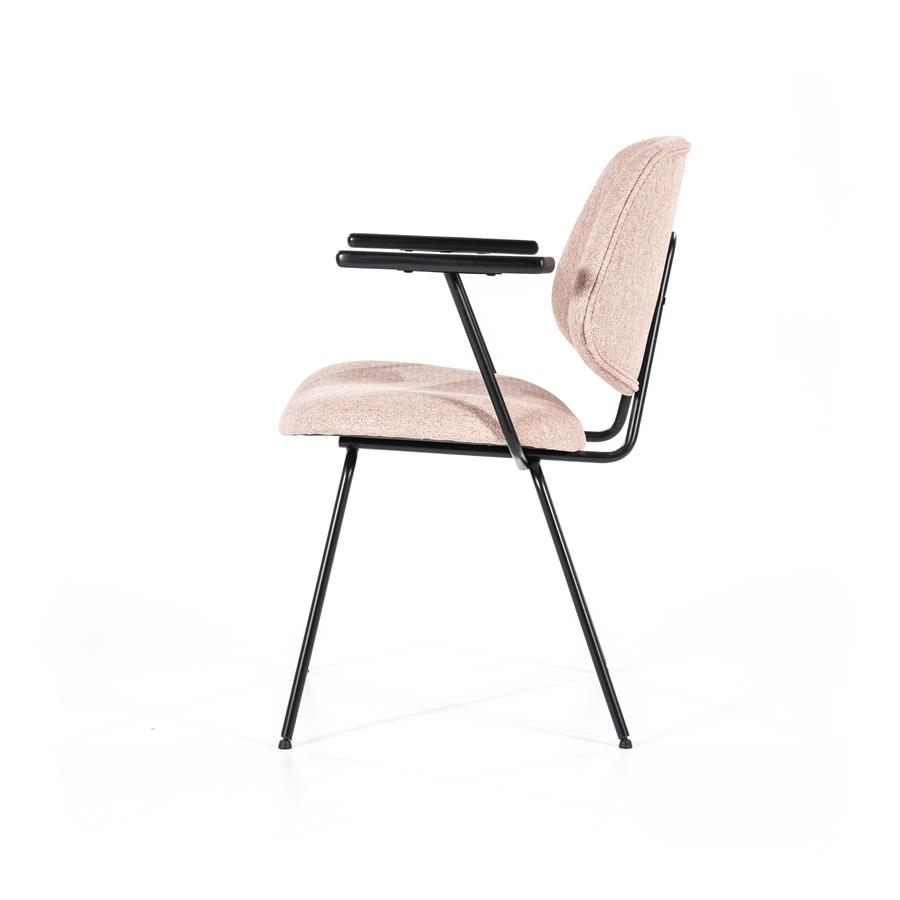 Stoel Lynn met armleuning - Roze - Afbeelding 28