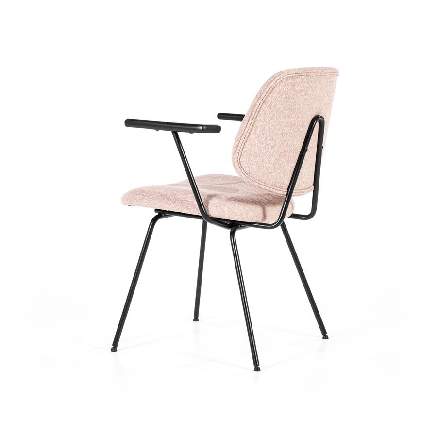 Stoel Lynn met armleuning - Roze - Afbeelding 29