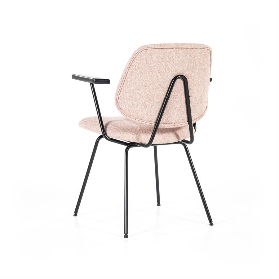 Stoel Lynn met armleuning - Roze - Afbeelding 30