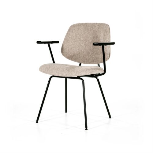 Stoel Lynn met armleuning - Beige - Afbeelding 32