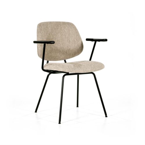 Stoel Lynn met armleuning - Beige - Afbeelding 34