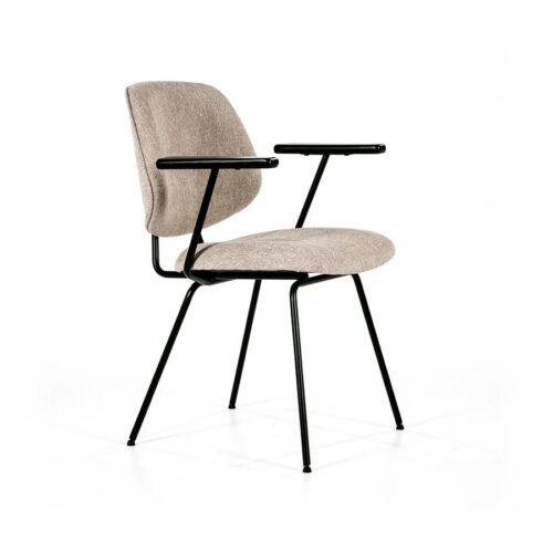 Stoel Lynn met armleuning - Beige - Afbeelding 43