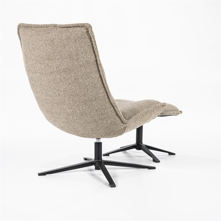 Fauteuil Marcus met voetenbank- licht grijs Baquer - Afbeelding 30