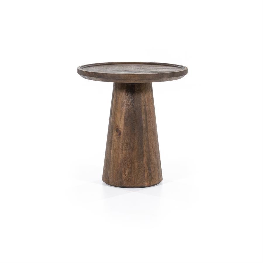 Ronde Bijzettafel Ron Mangohout - Bruin - Afbeelding 13