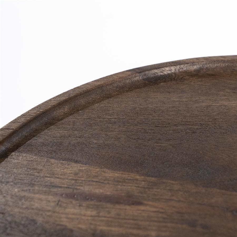 Ronde Salontafel Ron Mangohout 80 cm - Bruin - Afbeelding 18