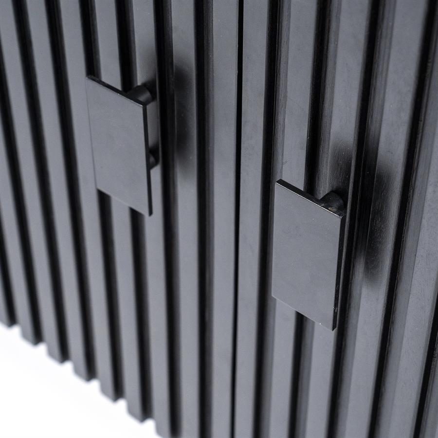 Dressoir Remi Mangohout en Metaal 170cm - Zwart - Afbeelding 33