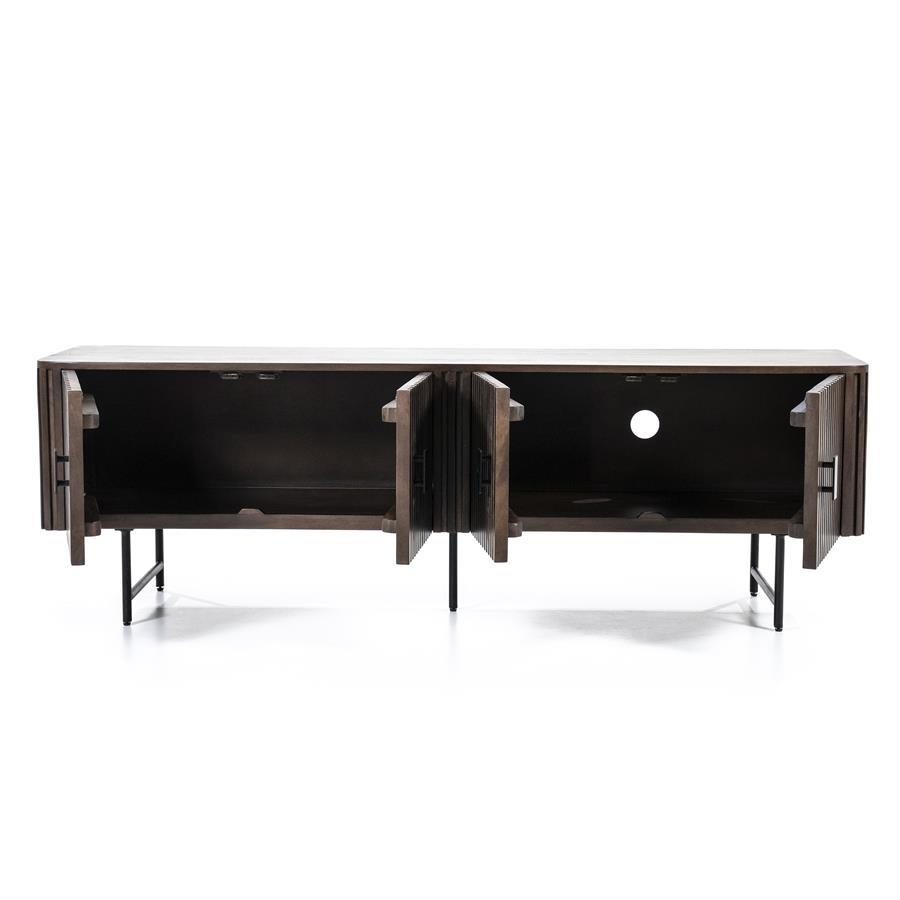 TV-meubel Remi Mangohout en Metaal 170cm - Bruin - Afbeelding 48