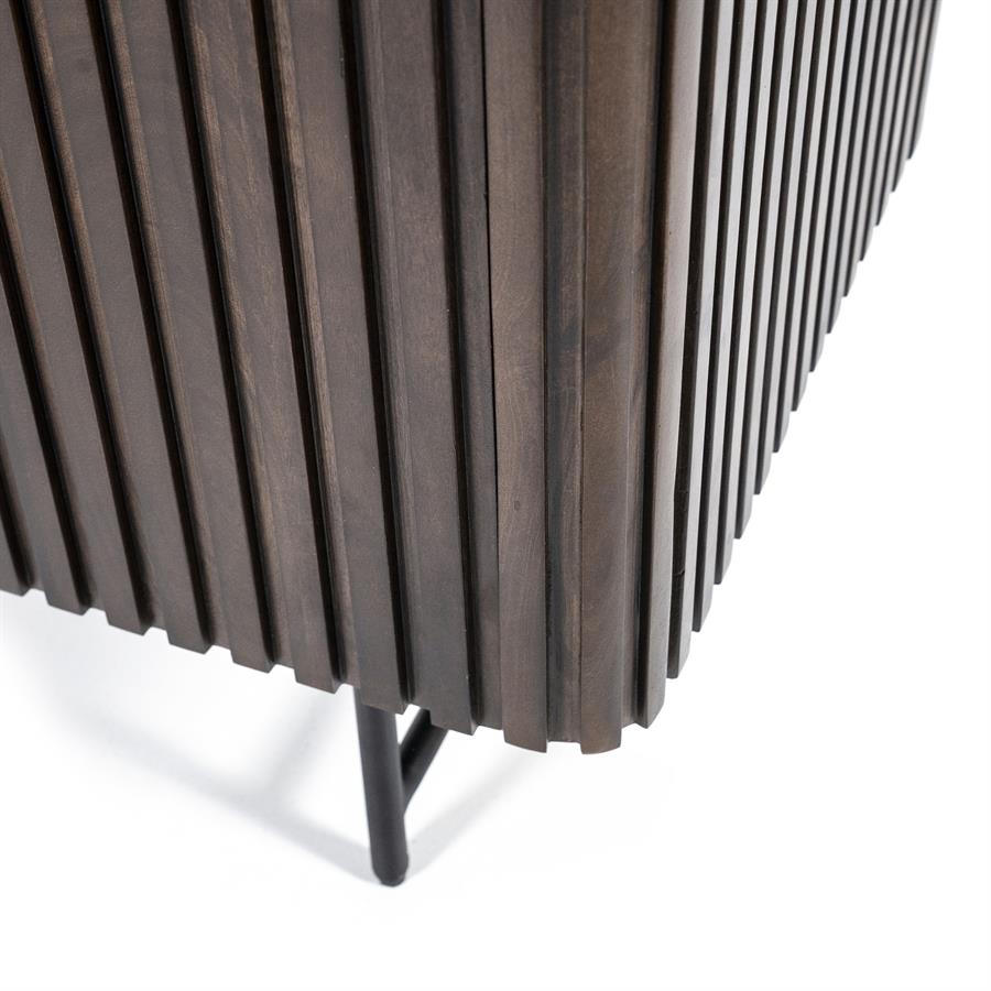 Opbergkast Remi Mangohout en Metaal 170 x 96 cm - Bruin - Afbeelding 26