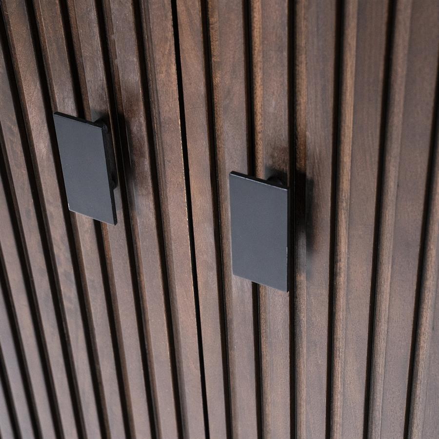 Opbergkast Remi Mangohout en Metaal 170 x 96 cm - Bruin - Afbeelding 27