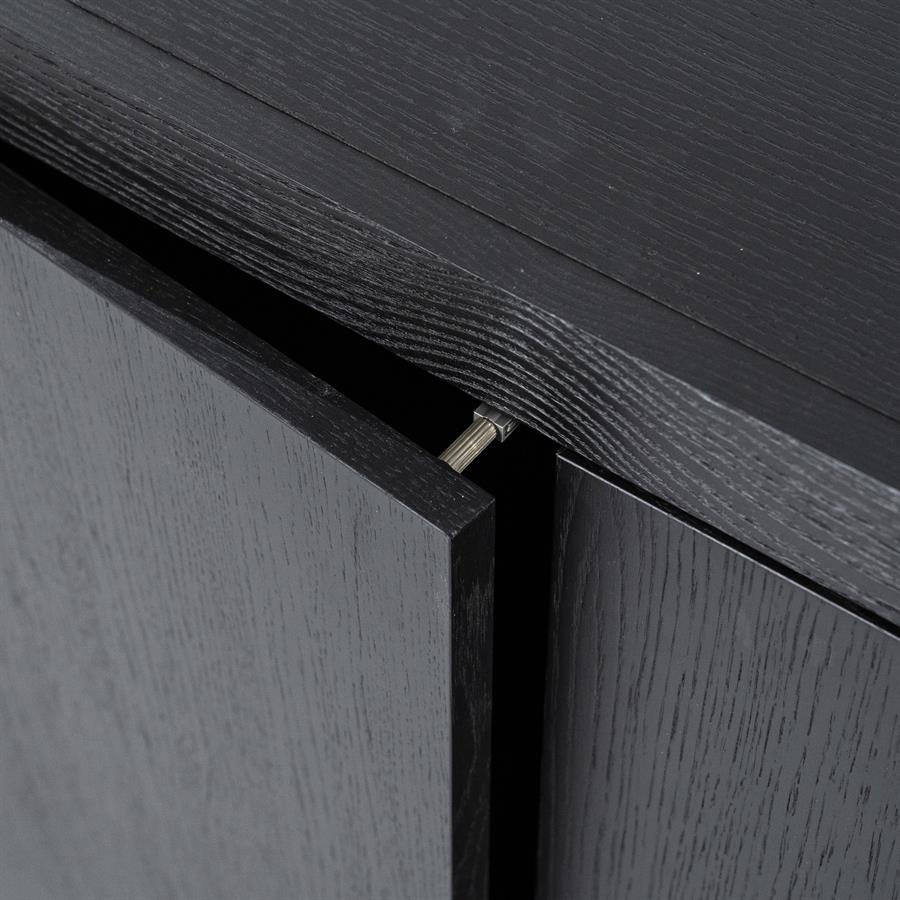 Dressoir Helsinki Eikenhout 200 cm - Zwart - Afbeelding 20