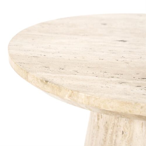 Ronde Salontafel Aime Travertin 70 x 38 cm - Afbeelding 22