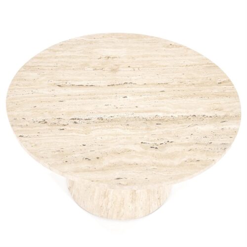 Ronde Salontafel Aime Travertin 70 x 38 cm - Afbeelding 23