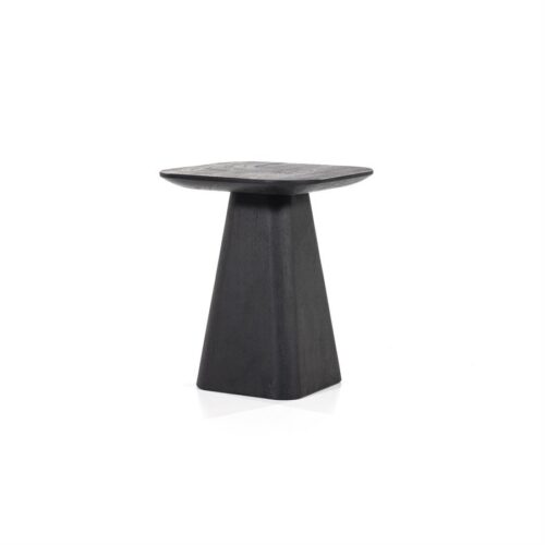 Vierkante Bijzettafel Aron Mangohout - Zwart 40 cm - Afbeelding 16