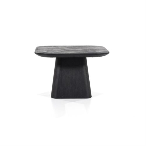 Vierkante Bijzettafel Aron Mangohout - Zwart 60 cm - Afbeelding 13