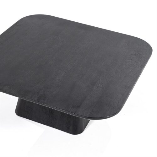 Vierkante Salontafel Aron Mangohout - Zwart 80 cm - Afbeelding 25