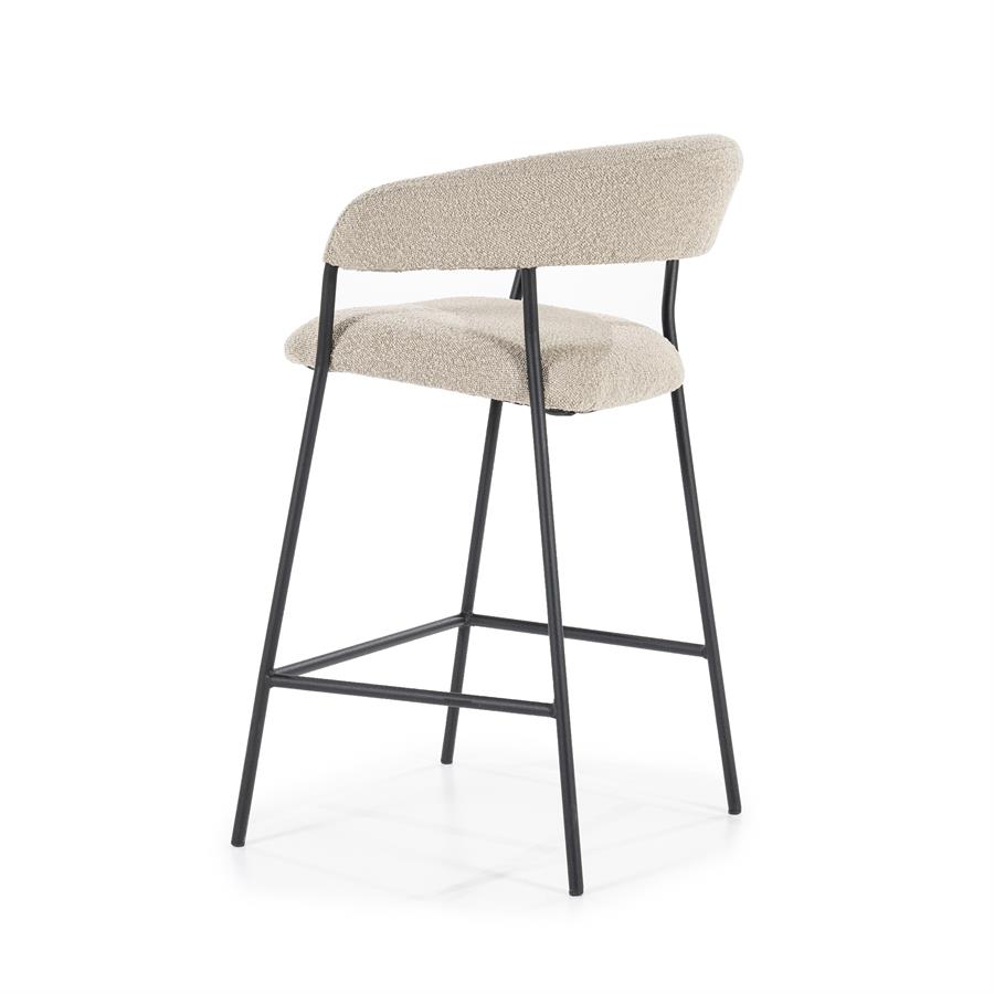 Barkruk Luka Bouclé - taupe (zithoogte 68cm) - Afbeelding 7