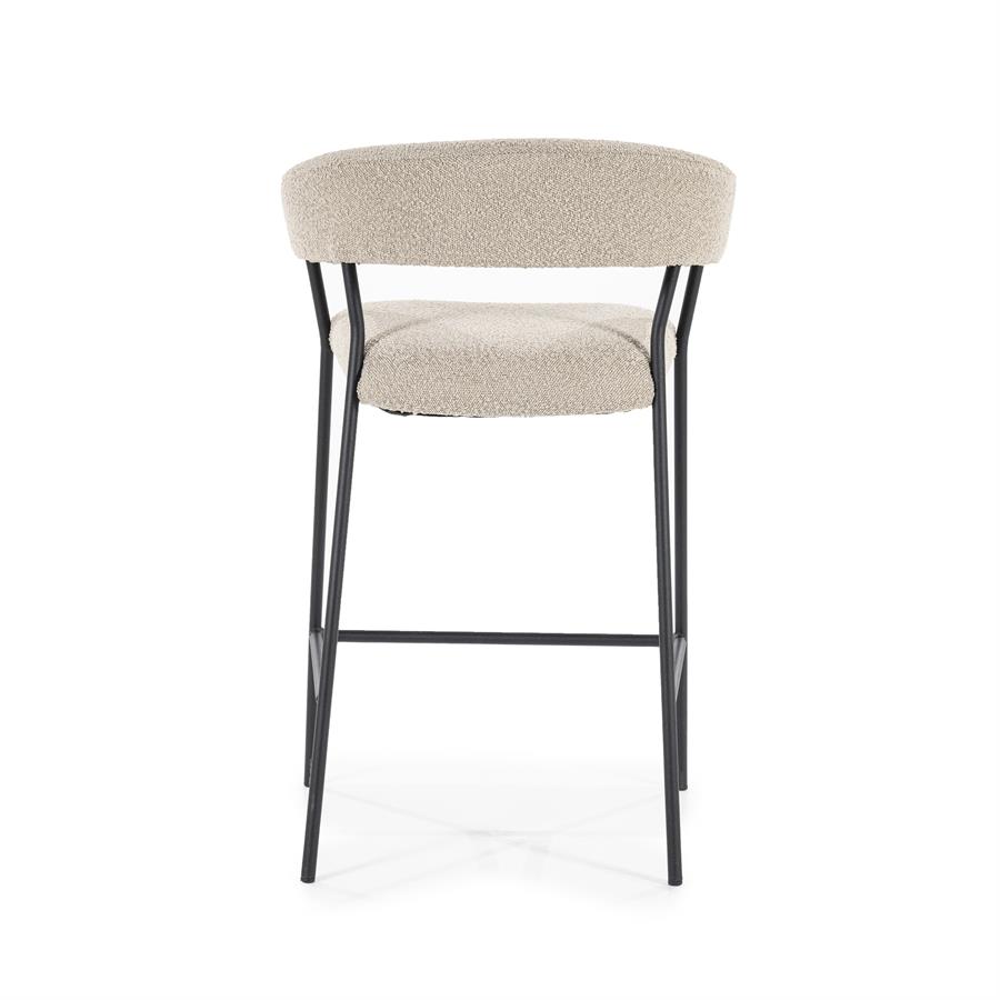 Barkruk Luka Bouclé - taupe (zithoogte 68cm) - Afbeelding 9