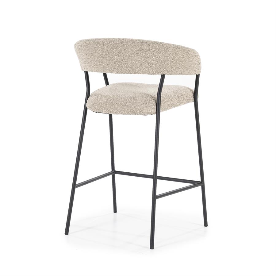 Barkruk Luka Bouclé - taupe (zithoogte 68cm) - Afbeelding 10