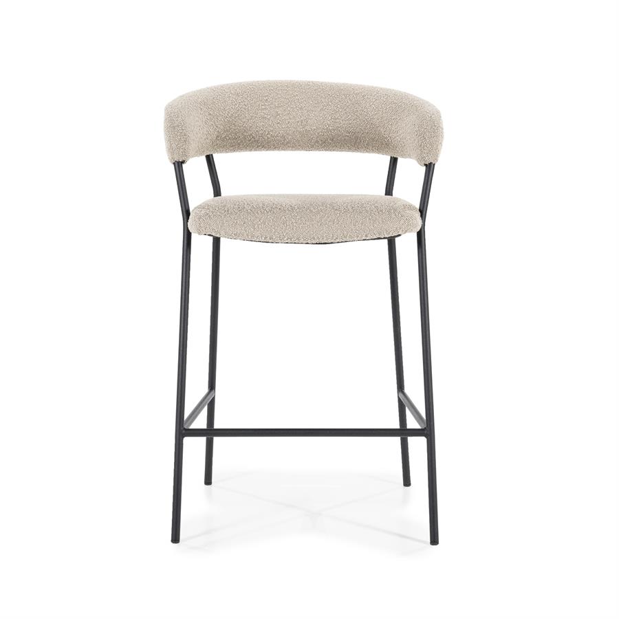 Barkruk Luka Bouclé - taupe (zithoogte 68cm) - Afbeelding 15