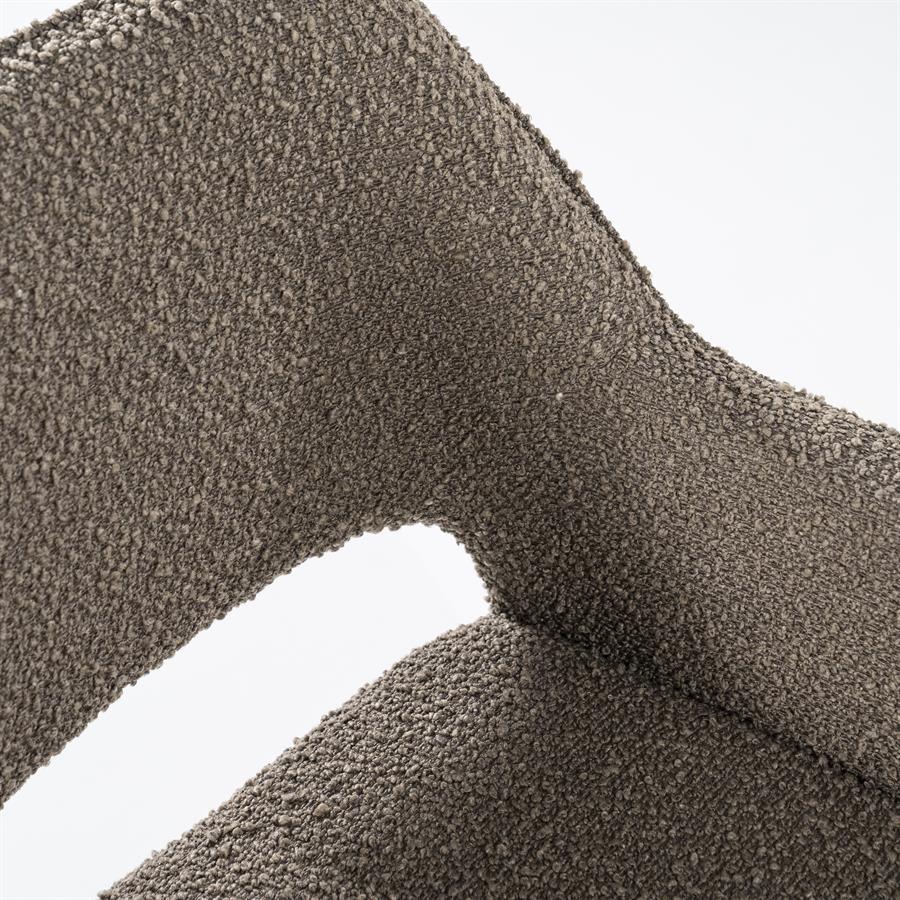 Eetkamerstoel Fabio Bouclé - Bruin - Afbeelding 15