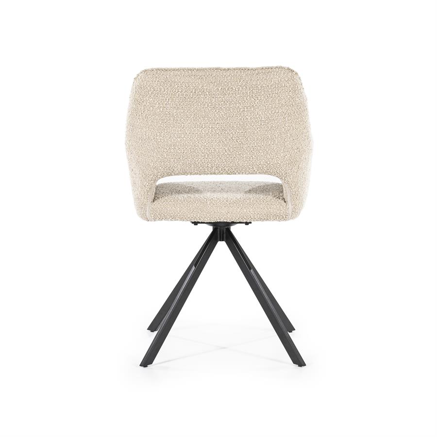 Eetkamerstoel Fabio Bouclé - Zand - Afbeelding 12