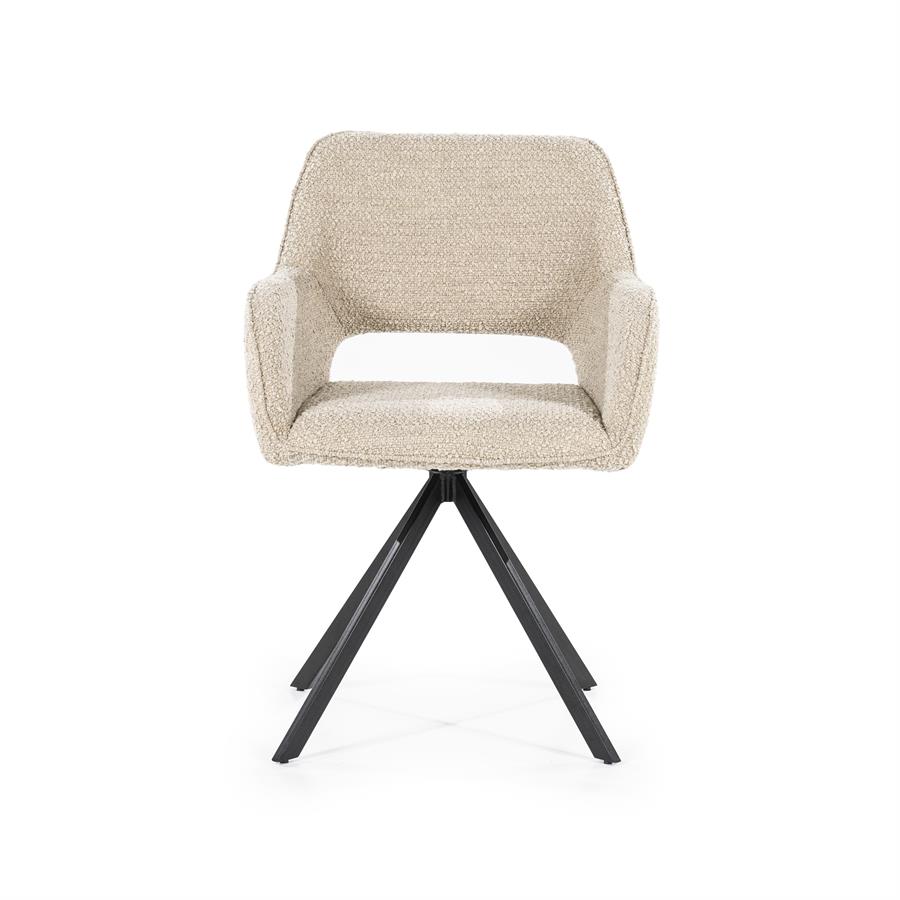 Eetkamerstoel Fabio Bouclé - Zand - Afbeelding 13