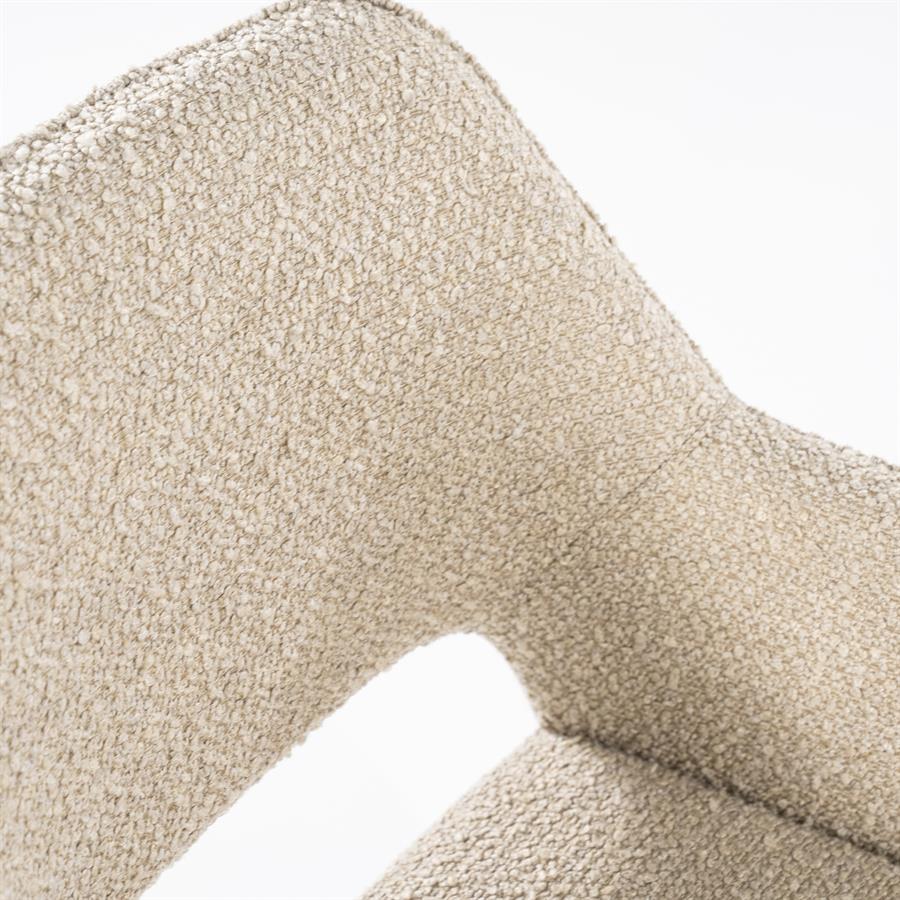 Eetkamerstoel Fabio Bouclé - Zand - Afbeelding 16