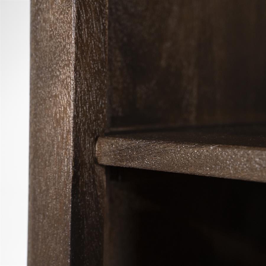 Boekenkast Lio Mangohout Travertin 120x220cm - bruin - Afbeelding 14