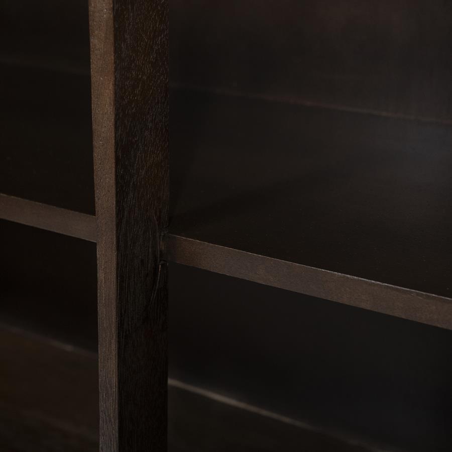 Boekenkast Lio Mangohout Travertin 120x220cm - bruin - Afbeelding 18